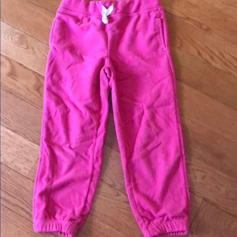 Carter’s, cute girly fleece leggings, size 5